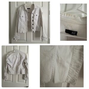 Kut from the Kloth White Jean Jacket